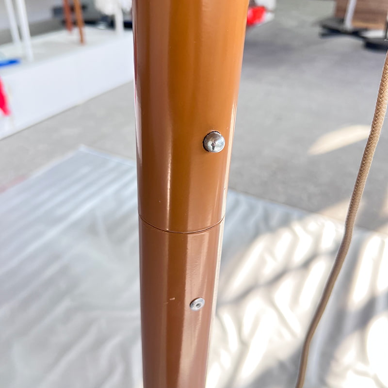 3 Meter langer Sonnenschirm aus Stroh