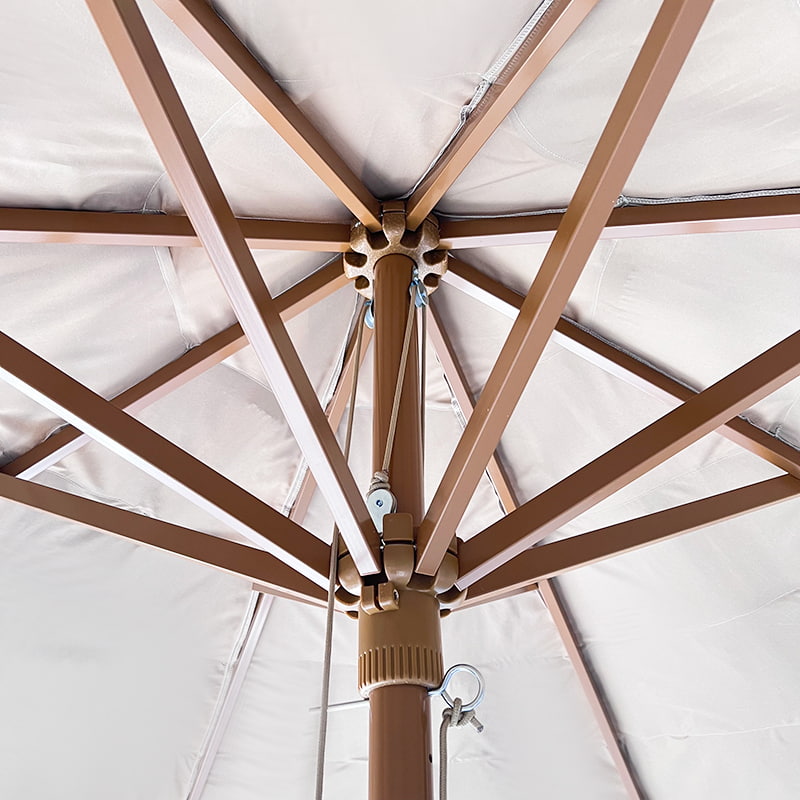 3 Meter langer Sonnenschirm aus Stroh