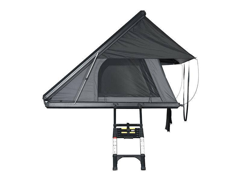 Campingzelt auf dem Dach mit Leiter Campingzelt auf dem Dach mit Leiter