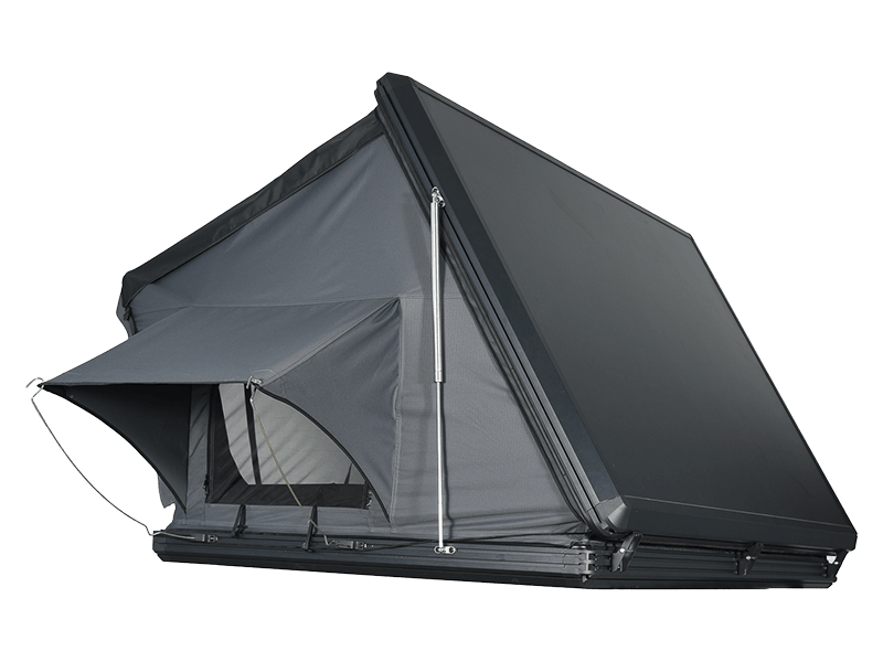 Campingzelt auf dem Dach mit Leiter Campingzelt auf dem Dach mit Leiter