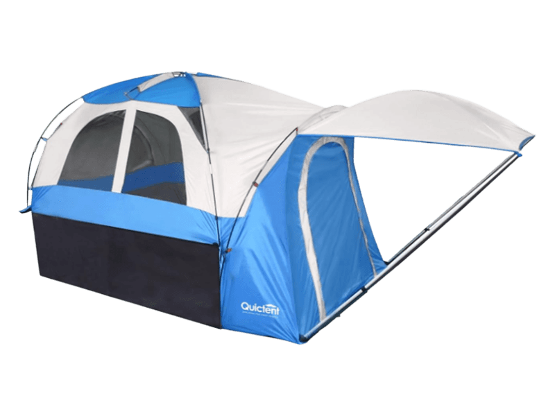 Angel- und Campingzelt für die Ladefläche eines Pickups Angel- und Campingzelt für die Ladefläche eines Pickups