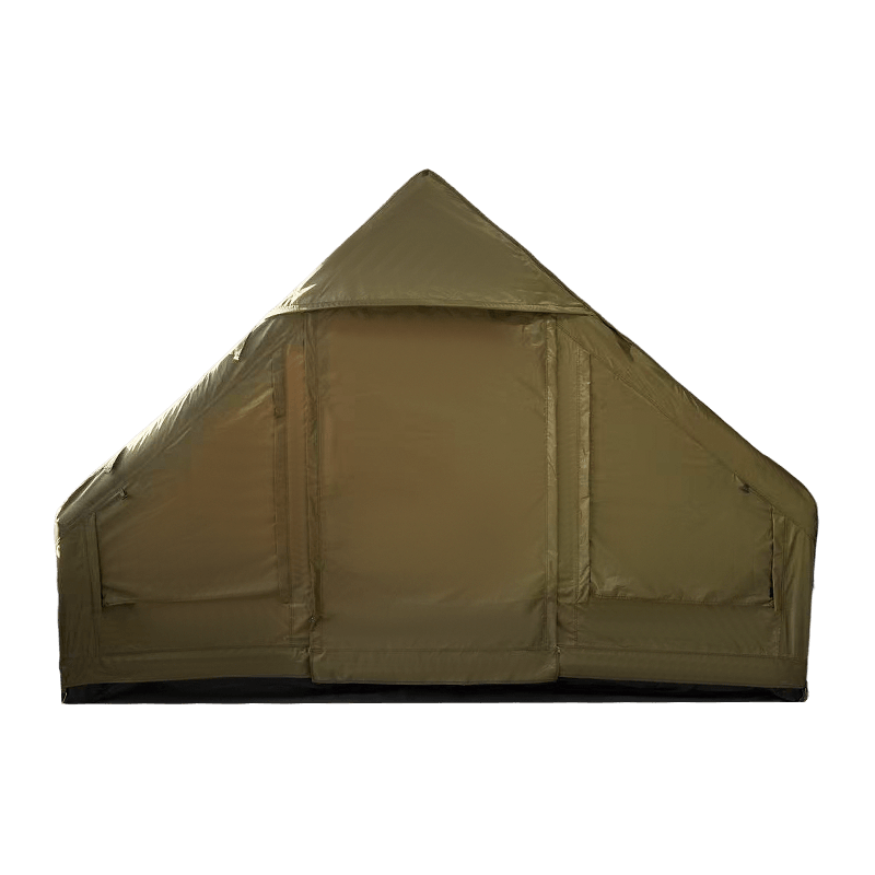 Kleines aufblasbares Campingzelt in Militärgrün Kleines aufblasbares Campingzelt in Militärgrün